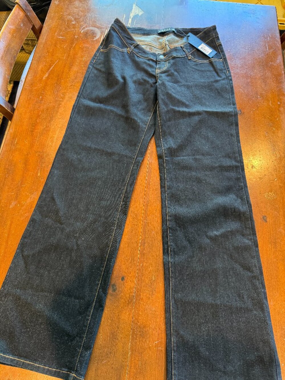 Lioness Cocoon Jean Dark Denim Wide Leg High Rise Size L NWT